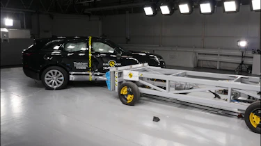 Safest cars on sale in the UK: Range Rover Velar Euro NCAP side impact action