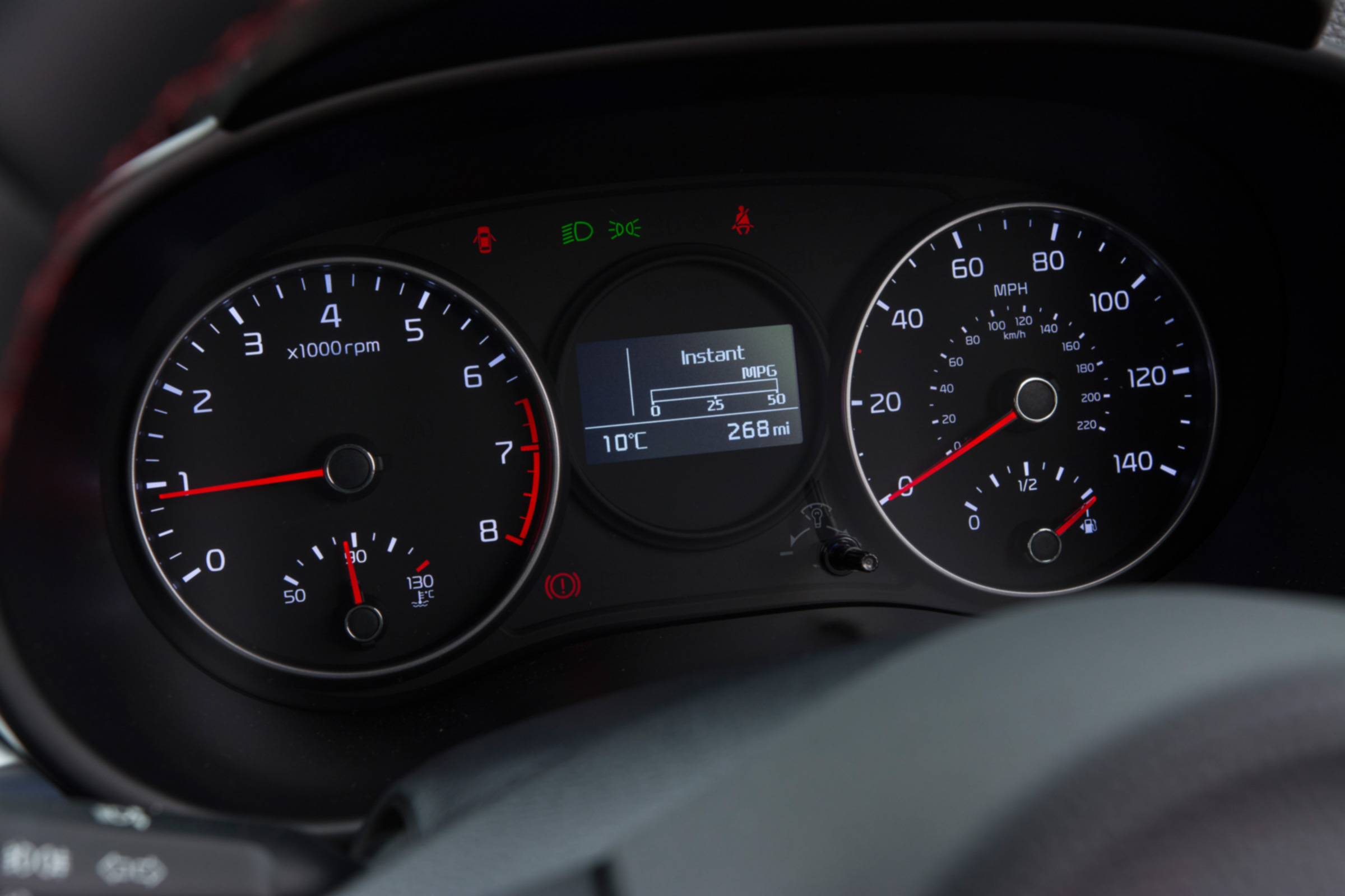 Triple test – Kia Picanto - dials