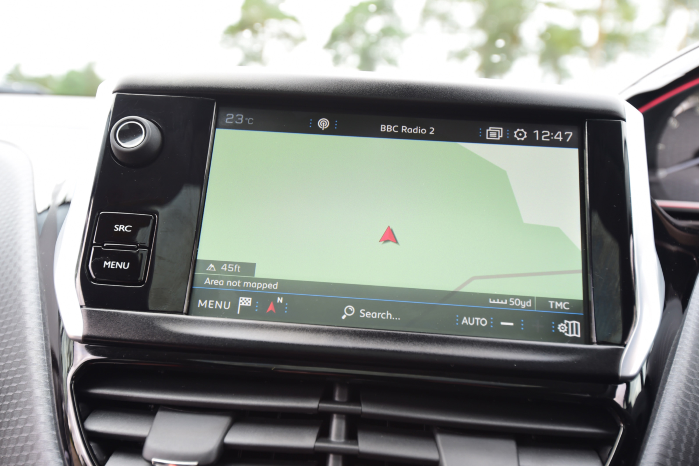 Peugeot 2008 - sat-nav screen