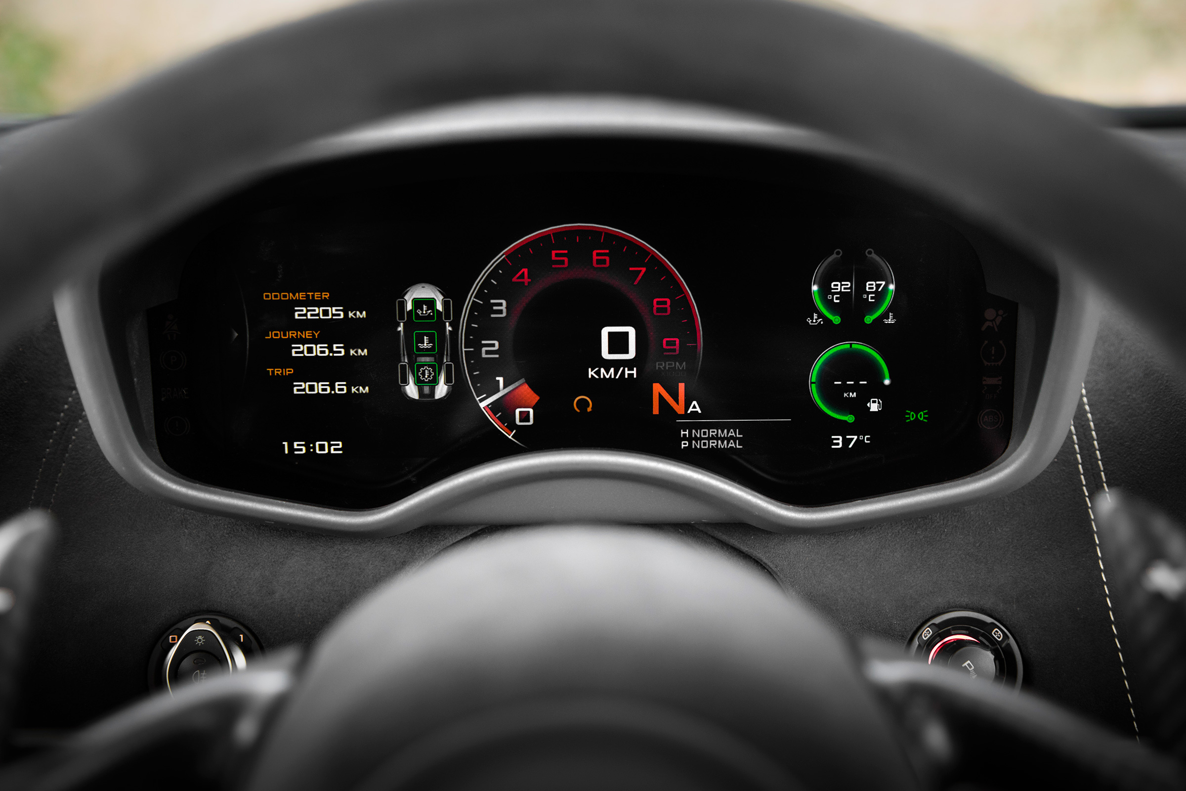 New McLaren 570S Spider - dash