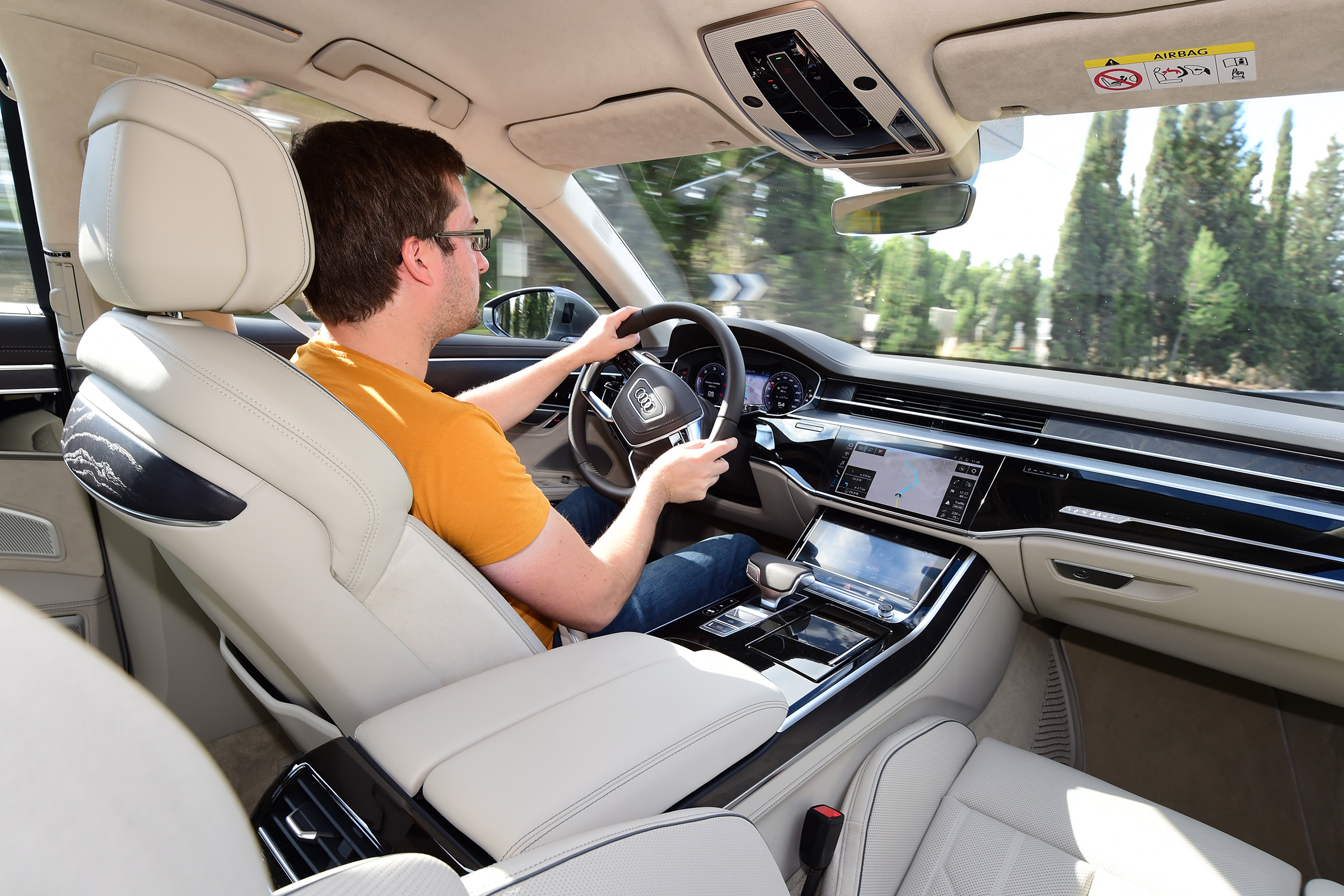 New Audi A8 2017 - driving