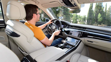 New Audi A8 2017 - driving