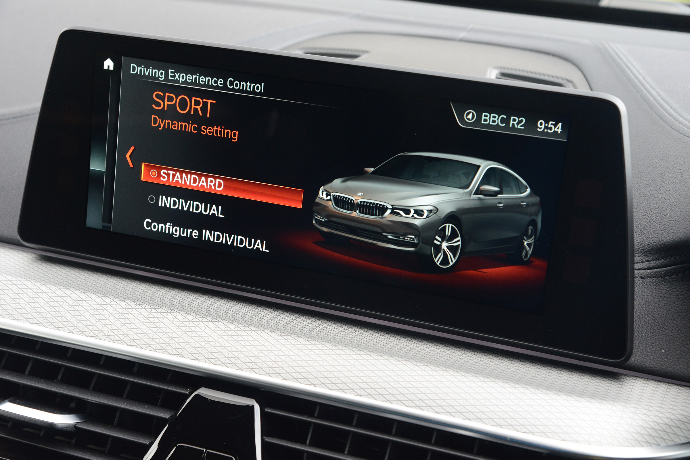 BMW 6 Series GT - drive mode