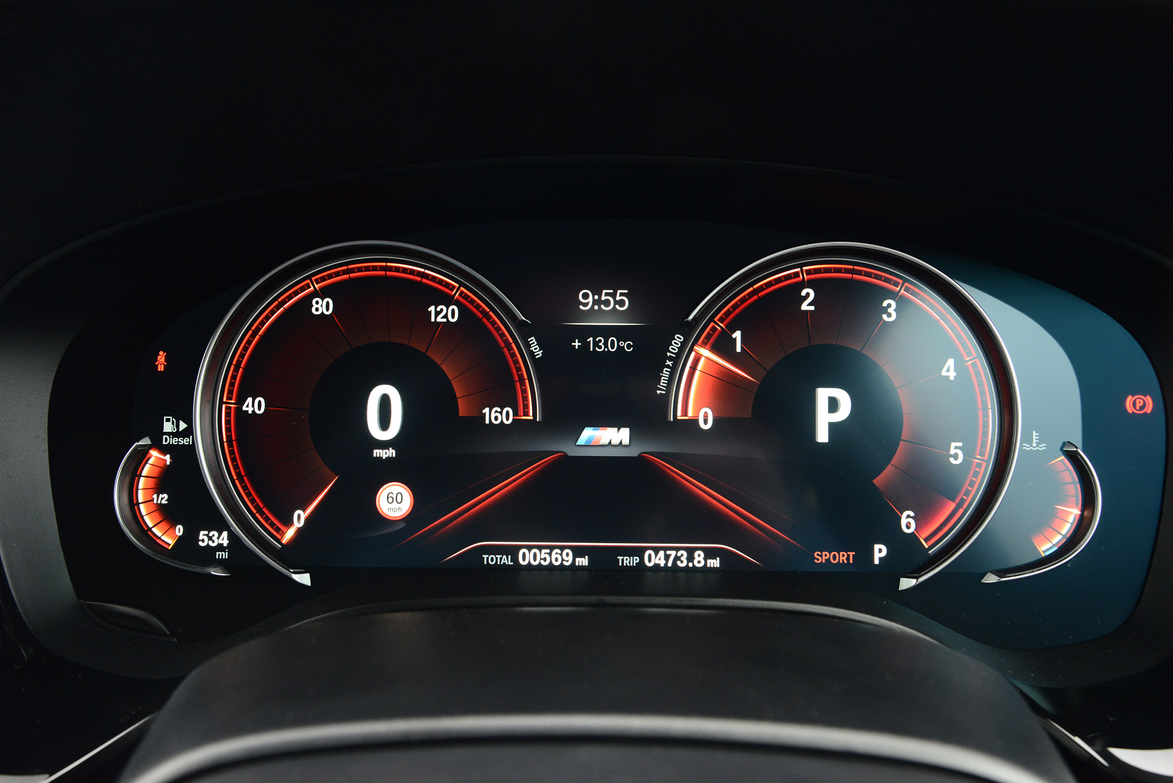 BMW 6 Series GT - Sport dials