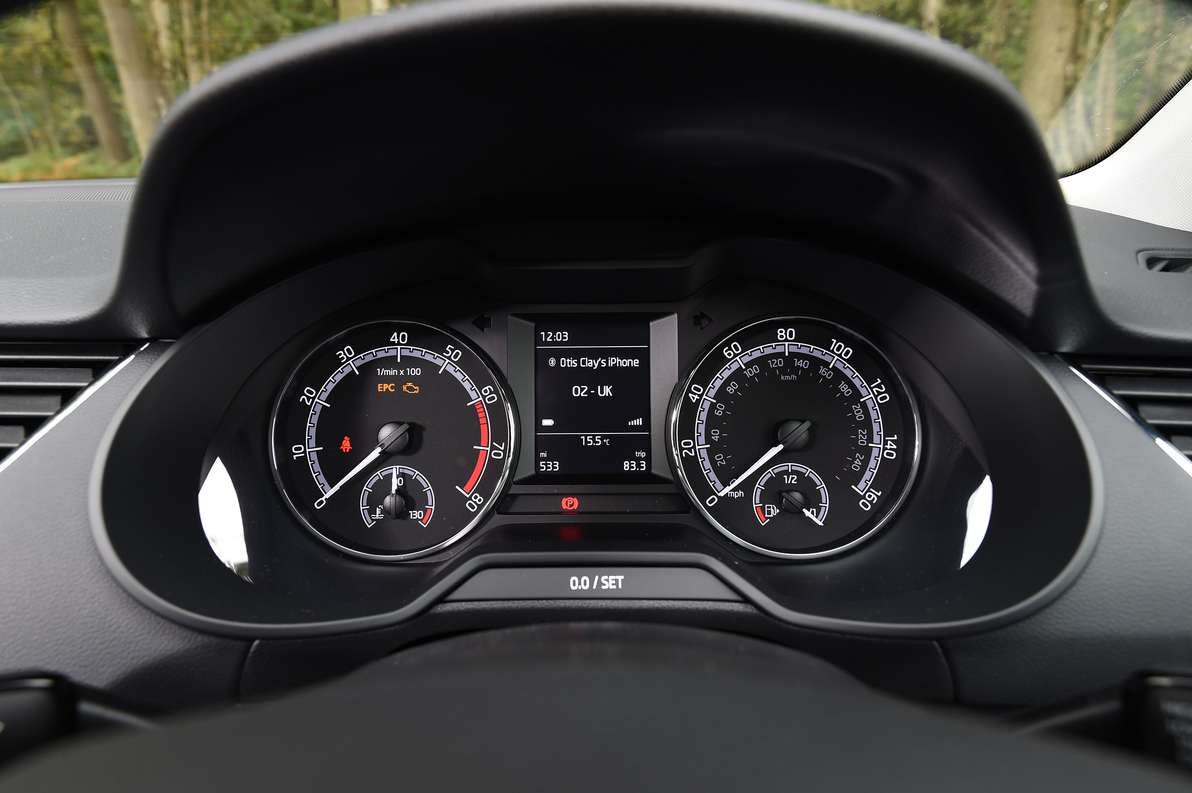 Skoda Octavia Estate 1.5 TSI - dials