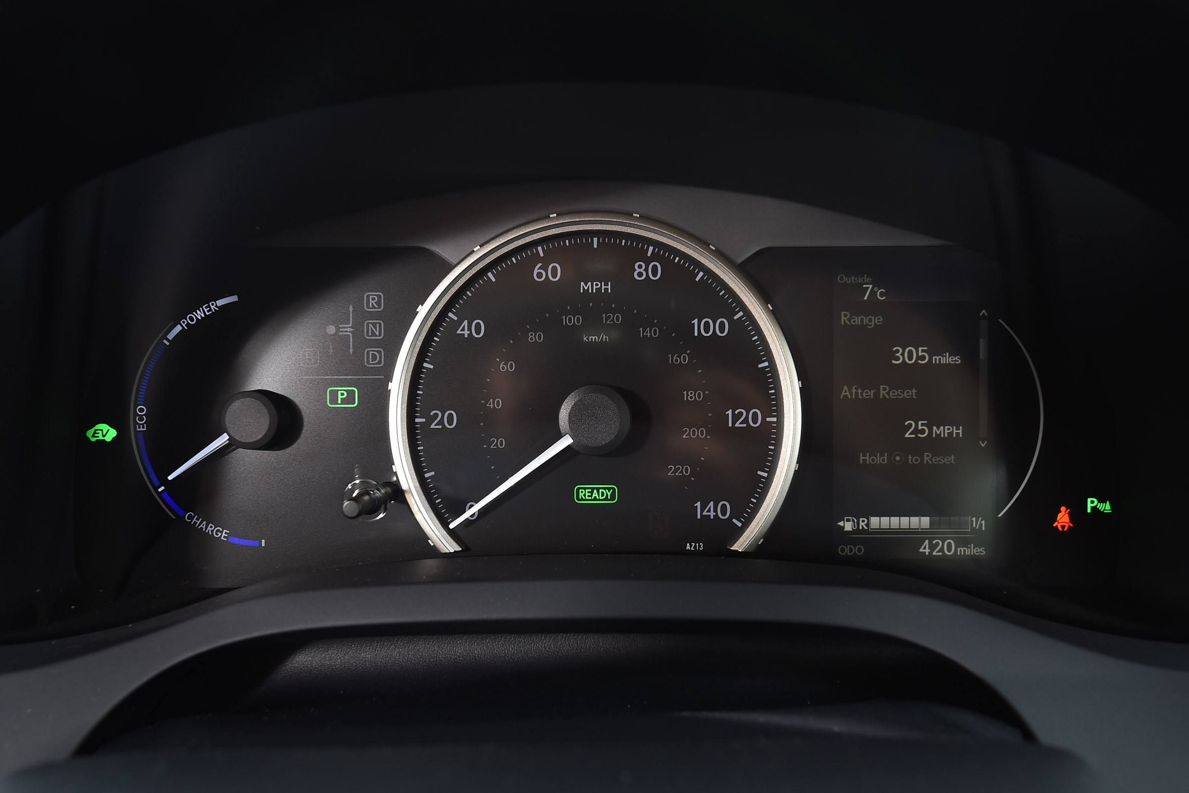 Lexus CT 200h - dials