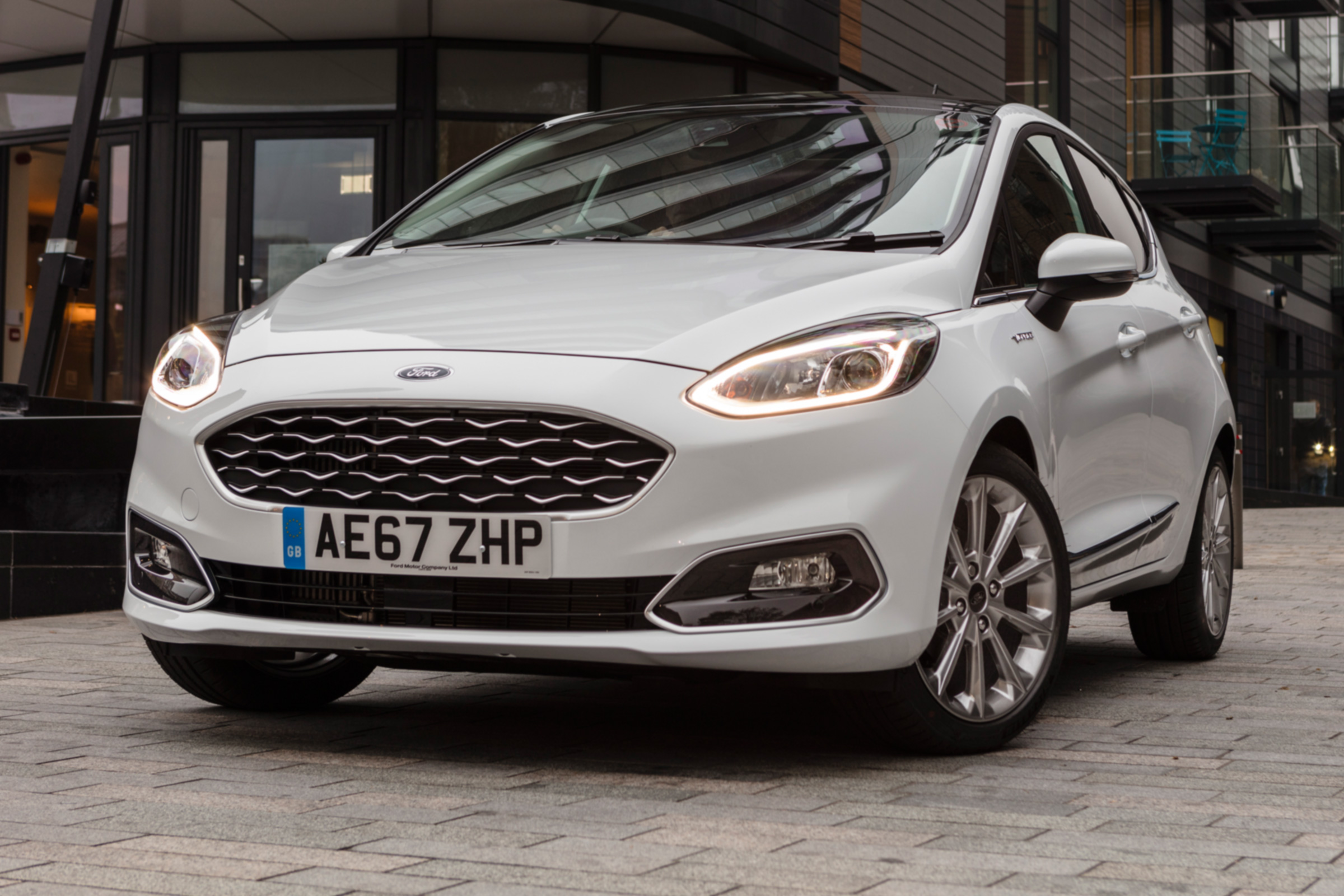 Ford Fiesta Vignale - front LED lights on