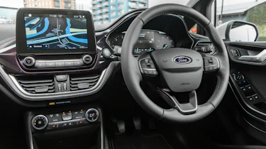 Ford Fiesta Vignale - steering wheel and infotainment