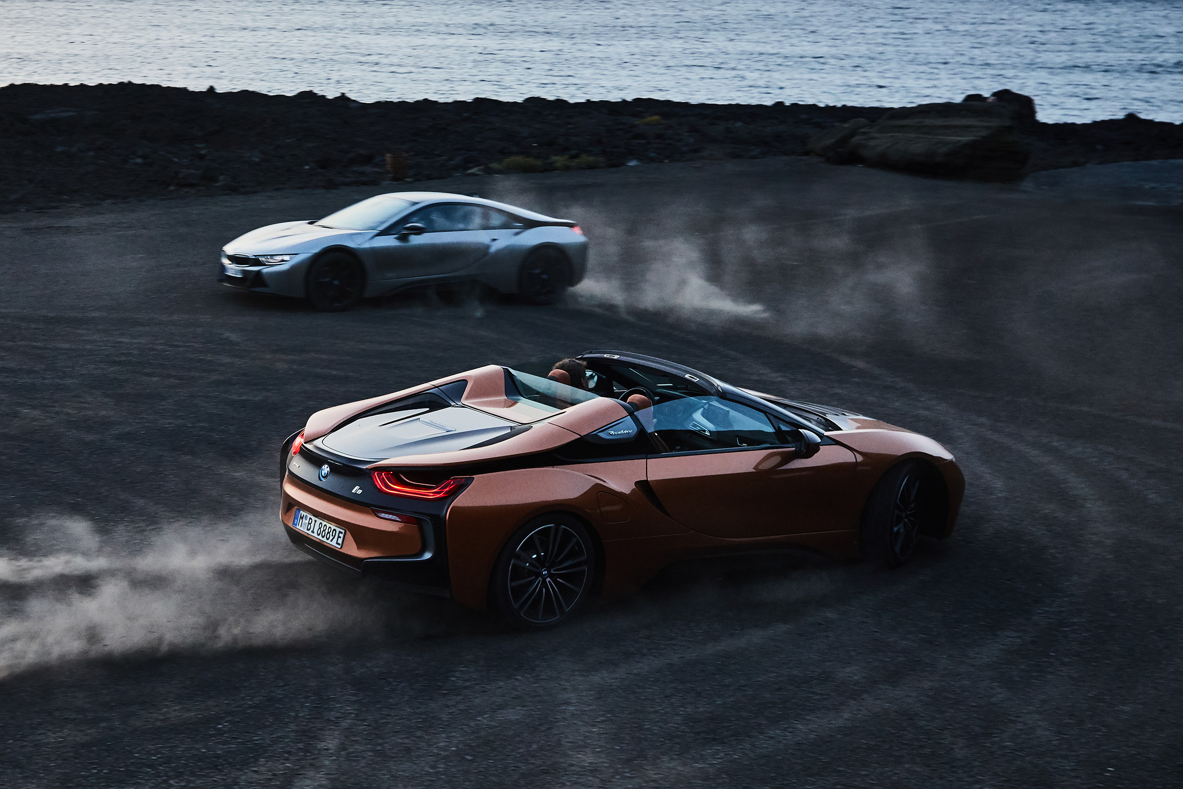 BMW i8 and i8 Roadster - action