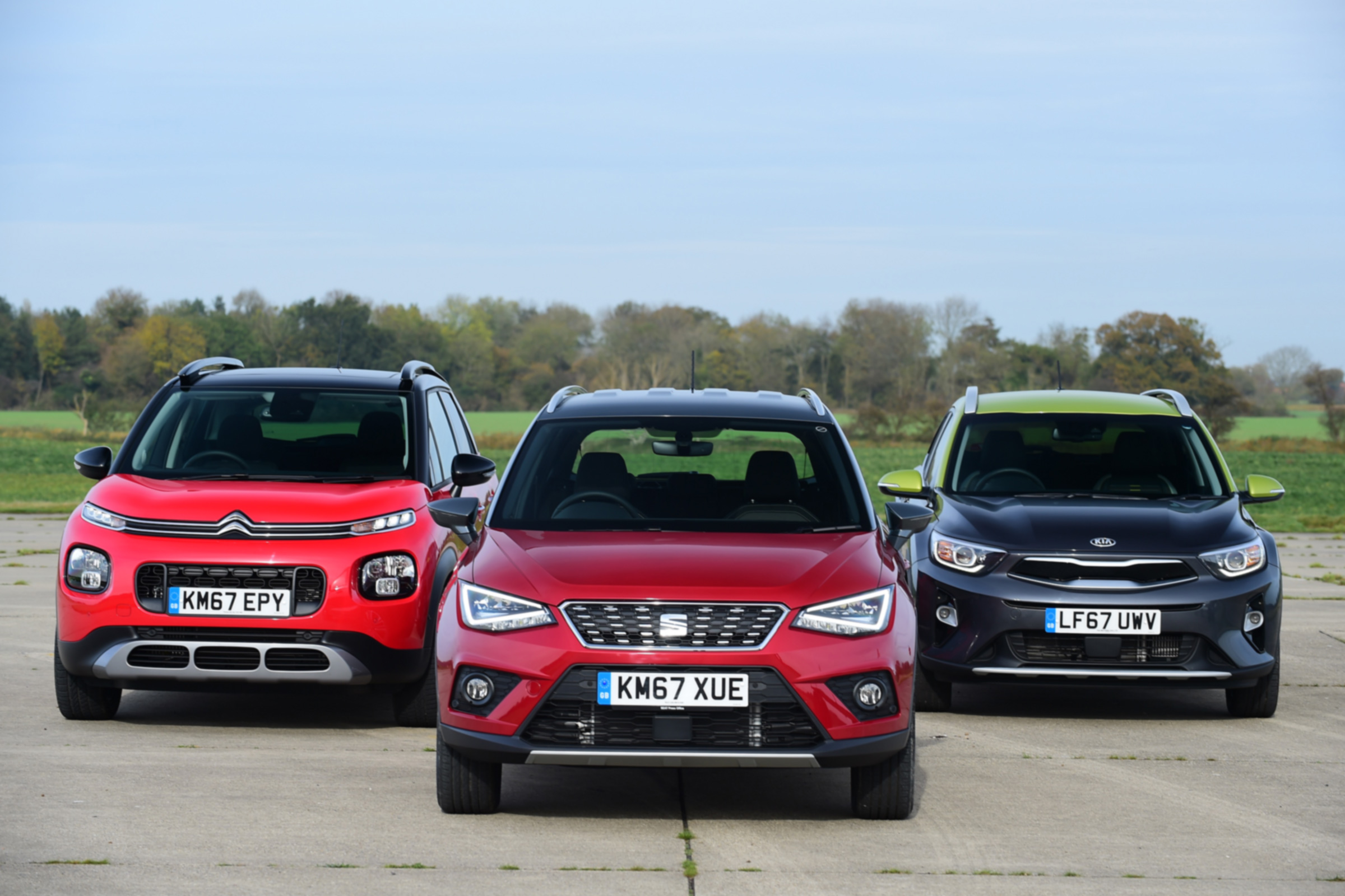 SEAT Arona vs Citroen C3 Aircross vs Kia Stonic - group test
