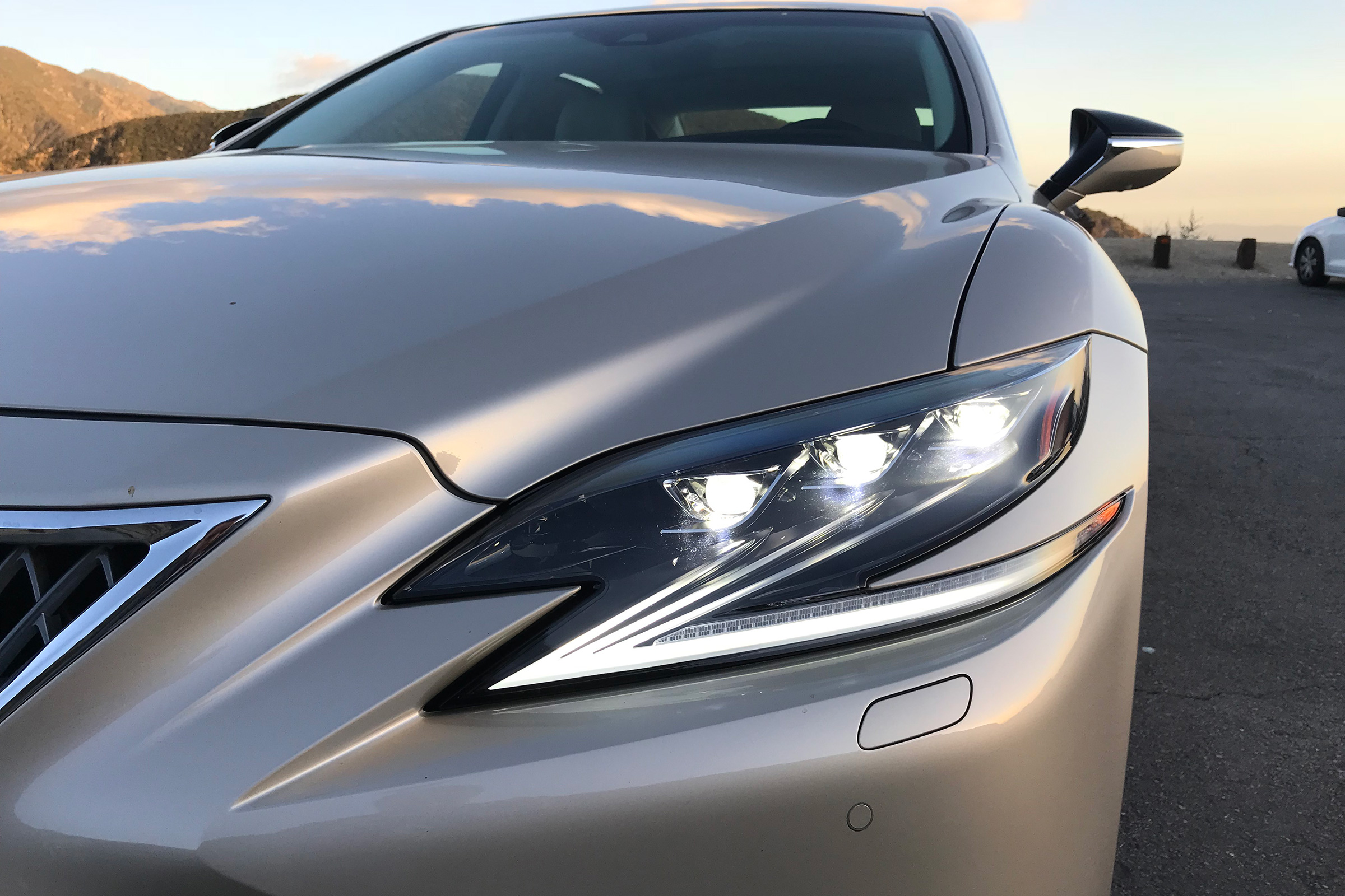 Lexus LS review - headlight