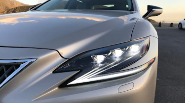 Lexus LS review - headlight