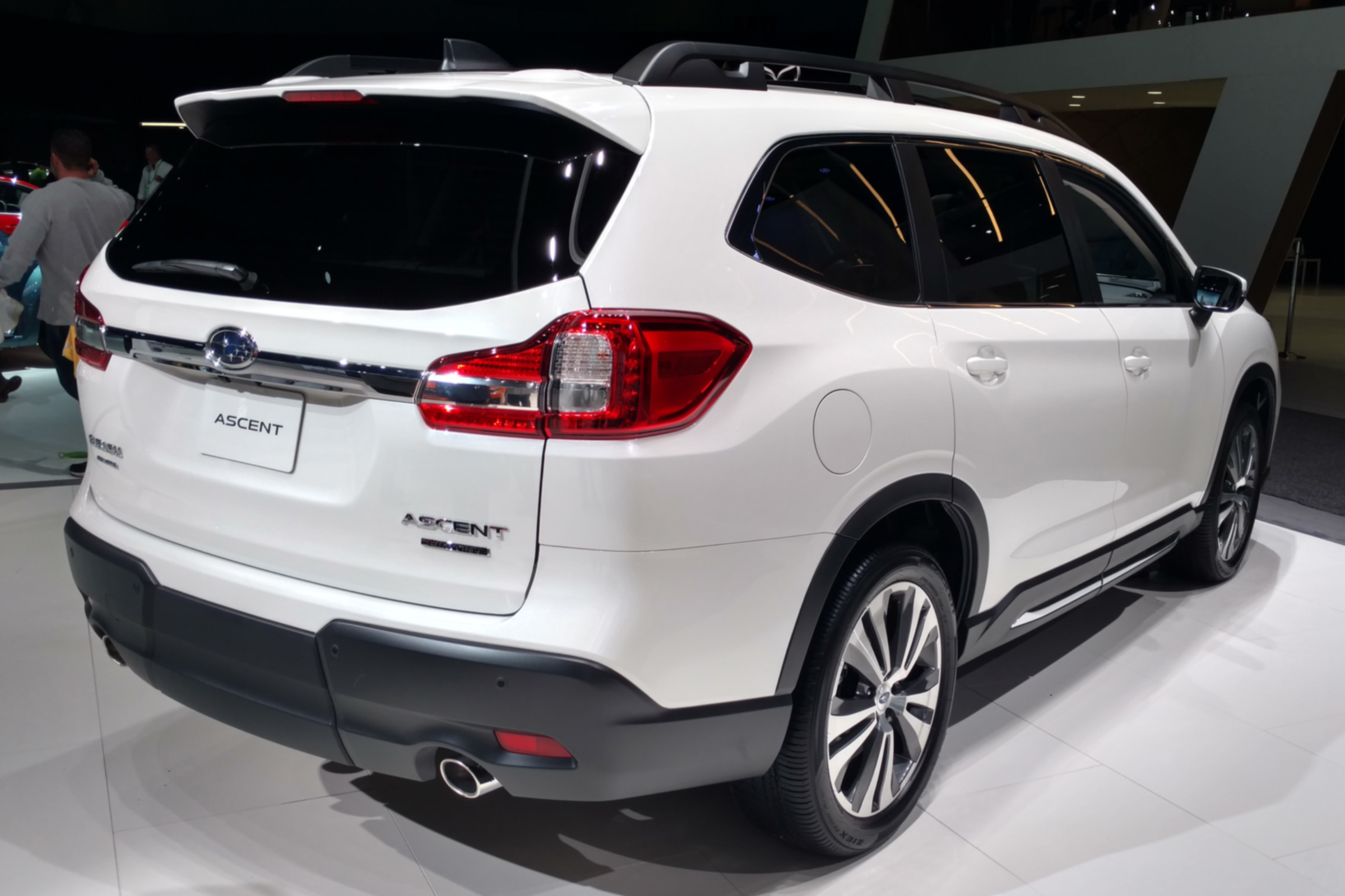 New Subaru Ascent SUV - white rear