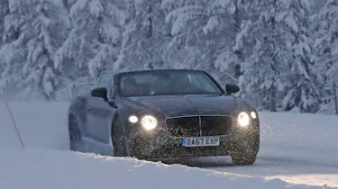 Bentley Continental GTC spies front