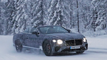 Bentley Continental GTC spies front side