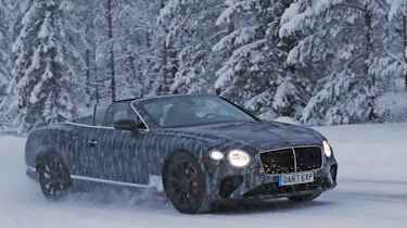 Bentley Continental GTC spies side front