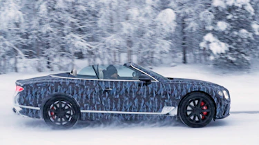 Bentley Continental GTC spies side