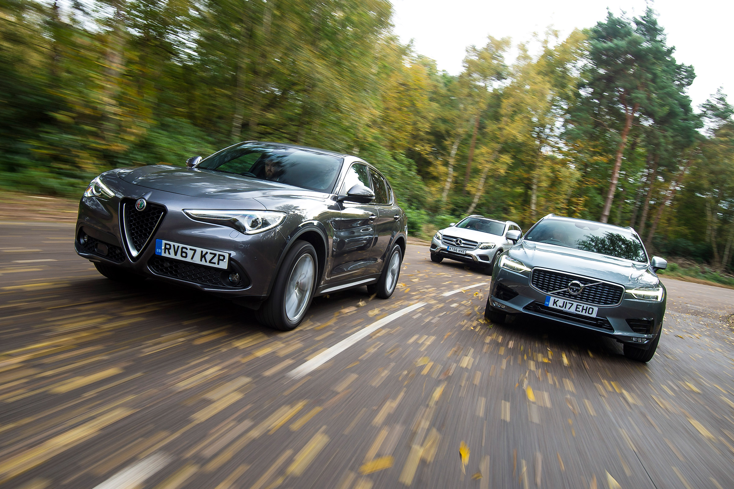Alfa Romeo Stelvio vs Volvo XC60 vs Mercedes GLC - header