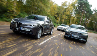 Alfa Romeo Stelvio vs Volvo XC60 vs Mercedes GLC - header