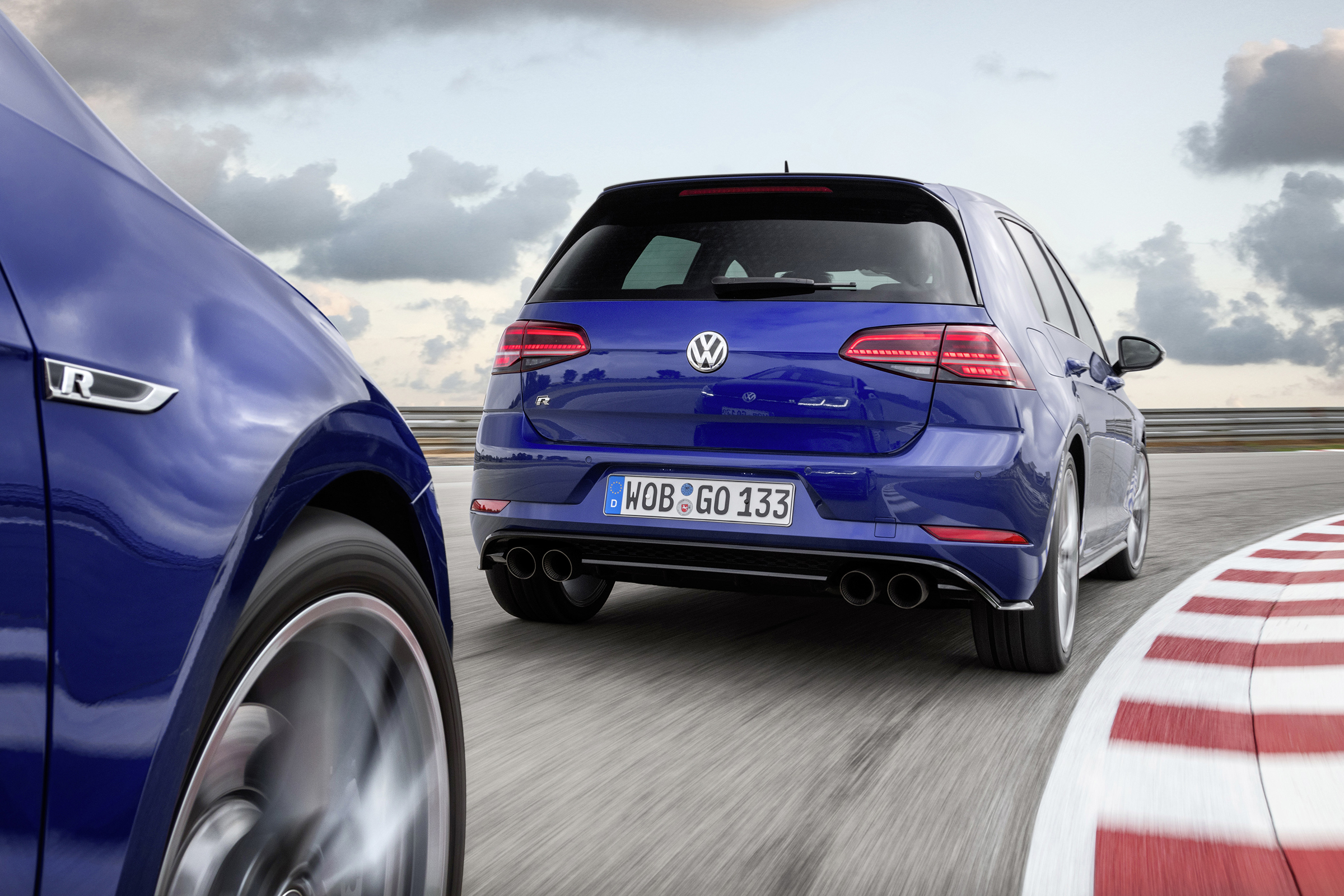 Volkswagen Golf R Performance Pack on track