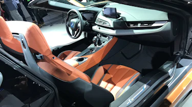 BMW i8 Roadster LA show pics interior