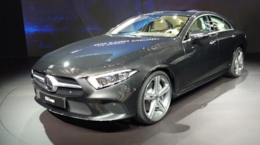 Mercedes CLS LA show pic front grey