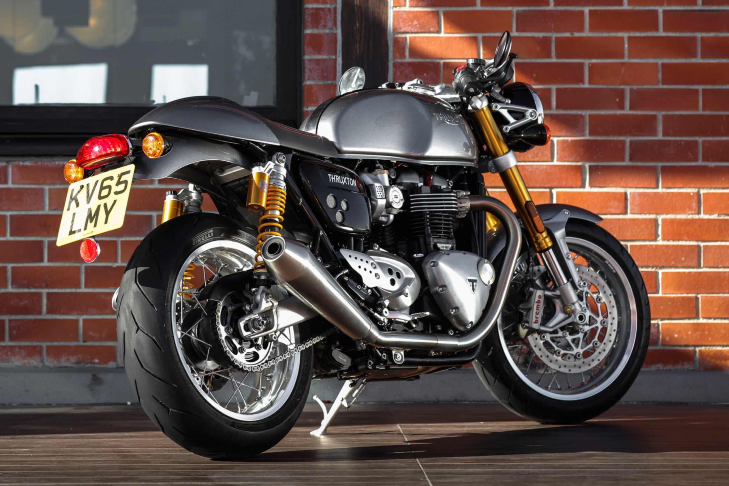 Triumph Thruxton R review - static rear