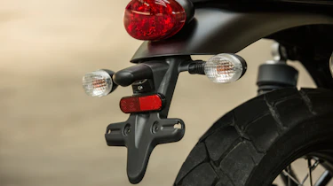 Triumph Street Scrambler review - rear lights