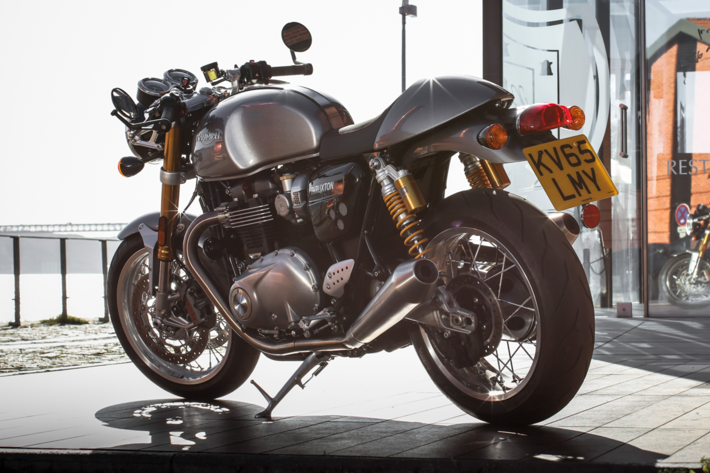 Triumph Thruxton R review - static rear quarter