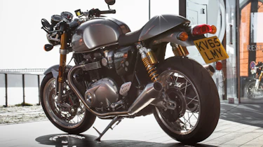 Triumph Thruxton R review - static rear quarter