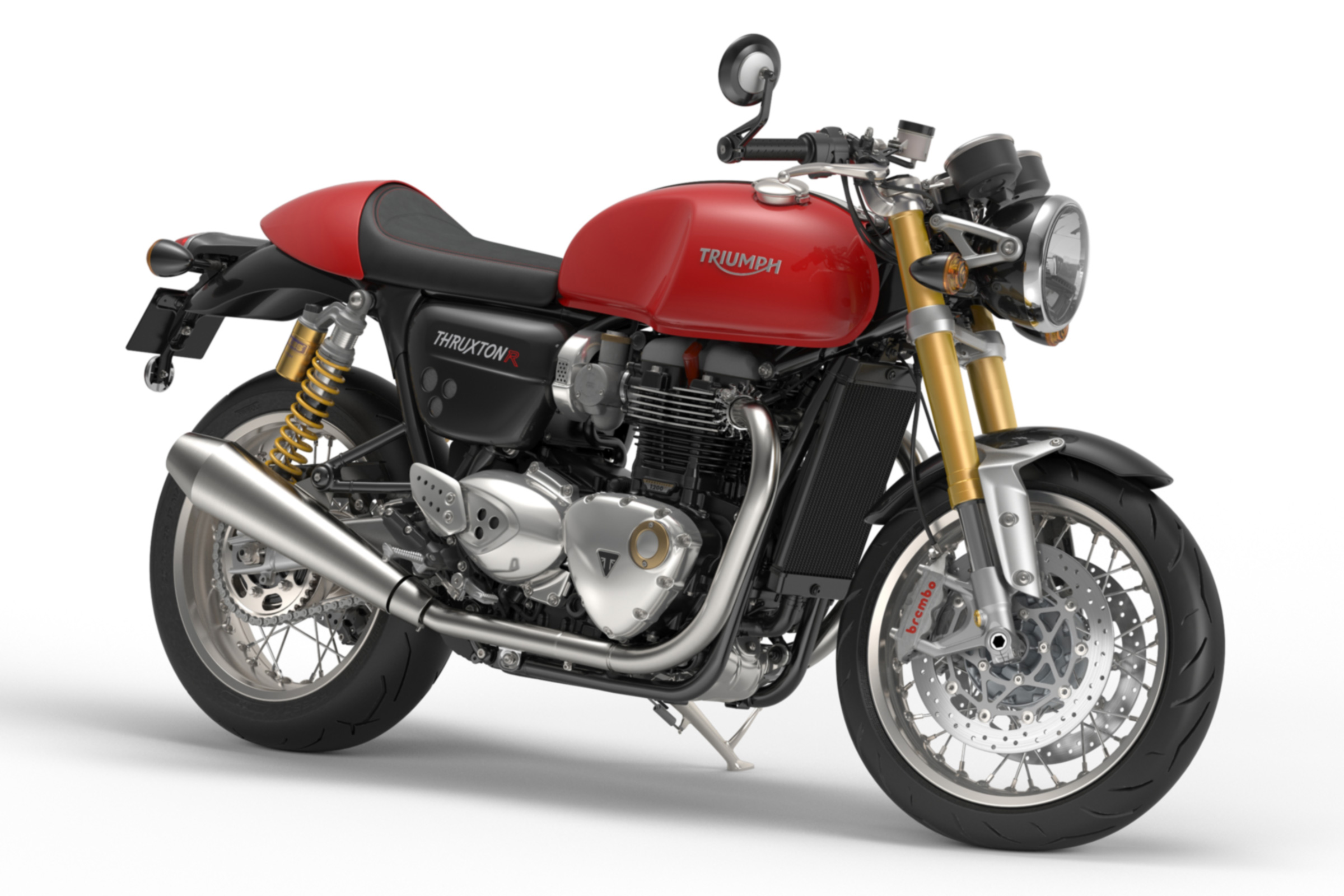 Triumph Thruxton R review - red front