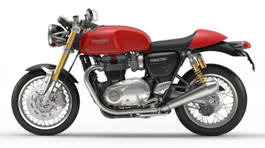 Triumph Thruxton R review - red side