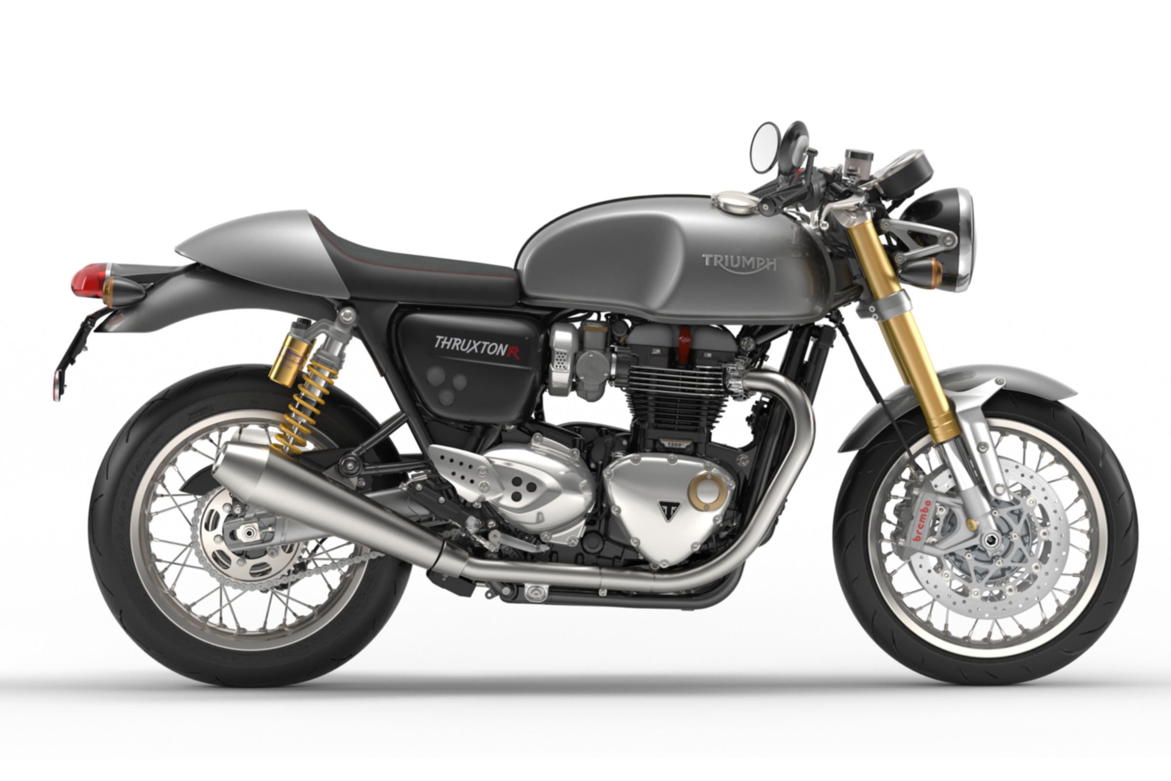 Triumph Thruxton R review - grey other side