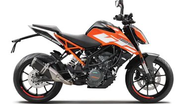 KTM Duke 125 review - side static