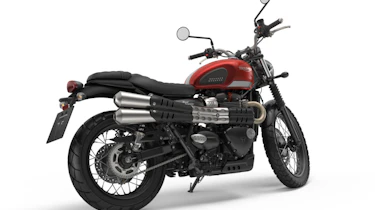 Triumph Street Scrambler review - rear quarter