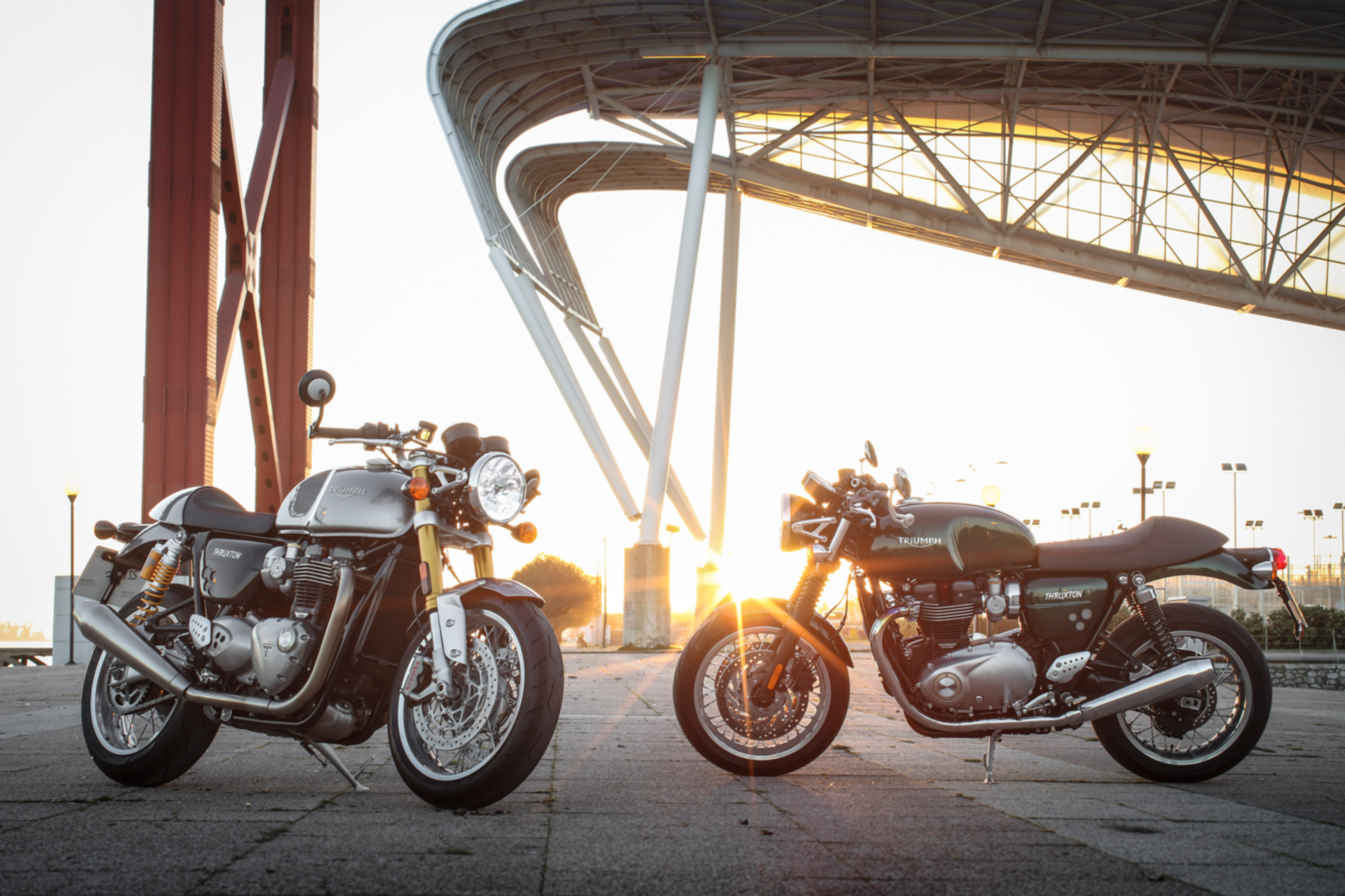 Triumph Thruxton R review - group