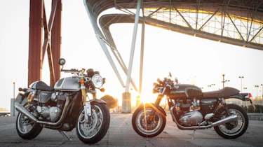 Triumph Thruxton R review - group