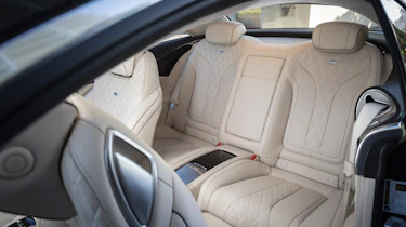 Mercedes S-Class coupe - back seats