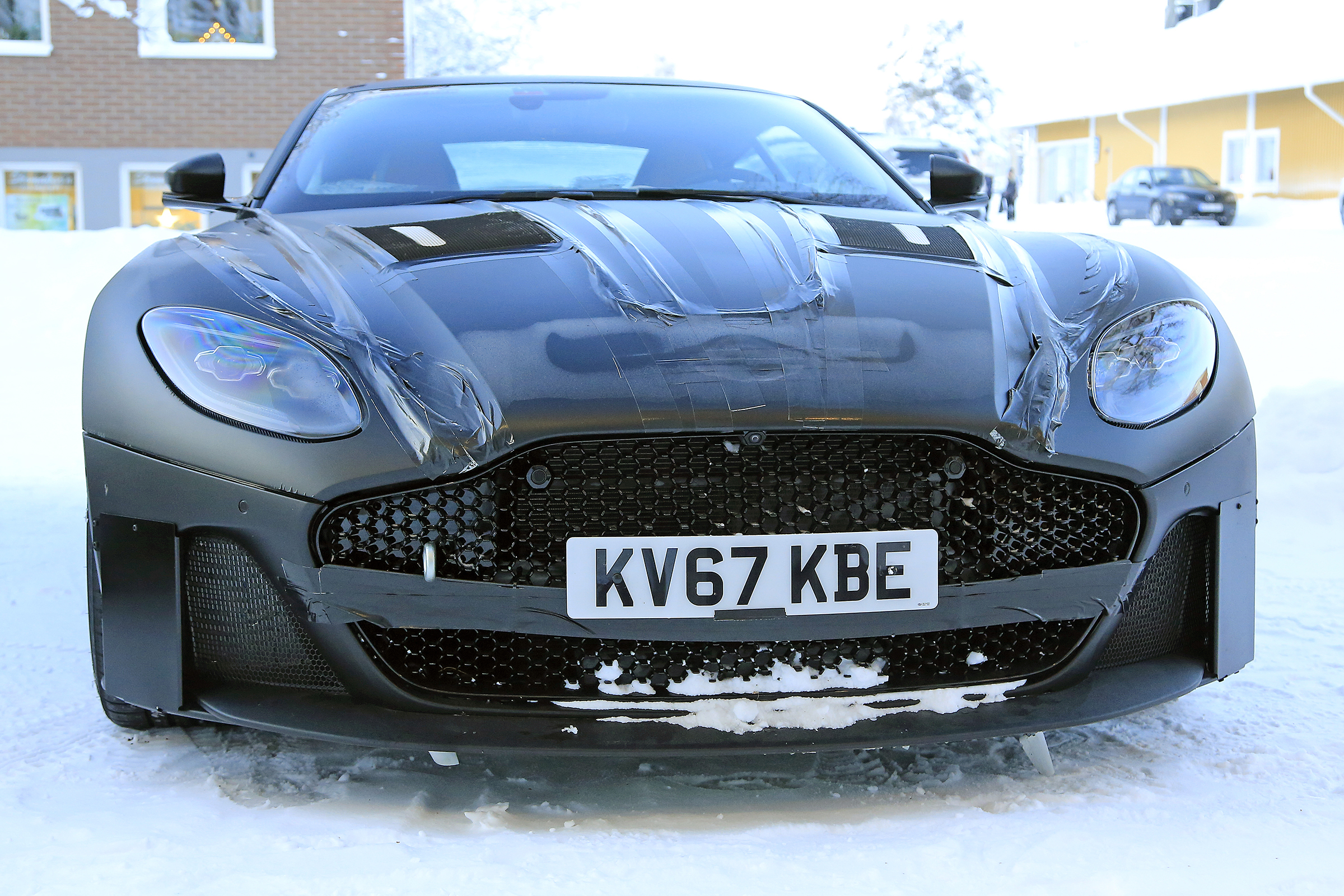 Aston Martin Vanquish winter spy