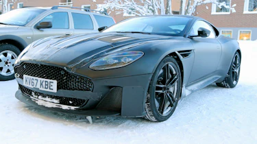 Aston Martin Vanquish winter spy front