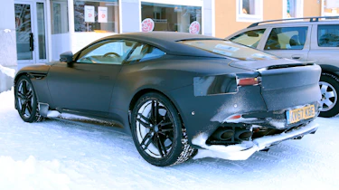 Aston Martin Vanquish winter spy rear quarter