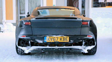 Aston Martin Vanquish winter spy rear