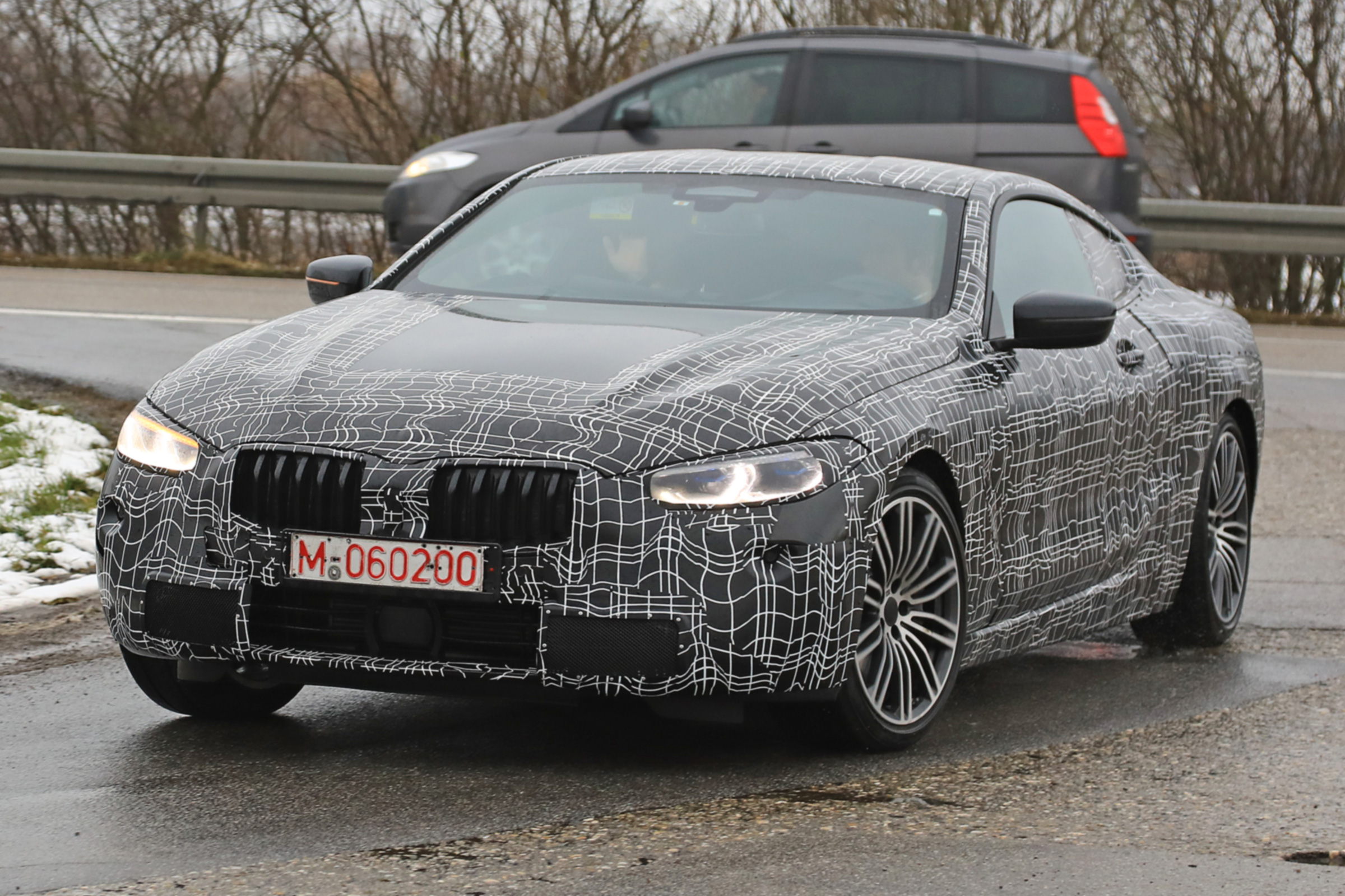 BMW 8 Series - spy shot front quarter