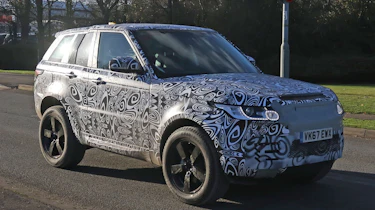 Land Rover Defender test mule front