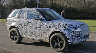 Land Rover Defender test mule front side