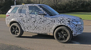 Land Rover Defender test mule side front