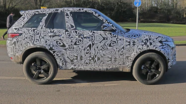 Land Rover Defender test mule side