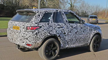 Land Rover Defender test mule side rear