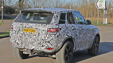 Land Rover Defender test mule rear side