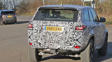 Land Rover Defender test mule rear